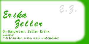 erika zeller business card